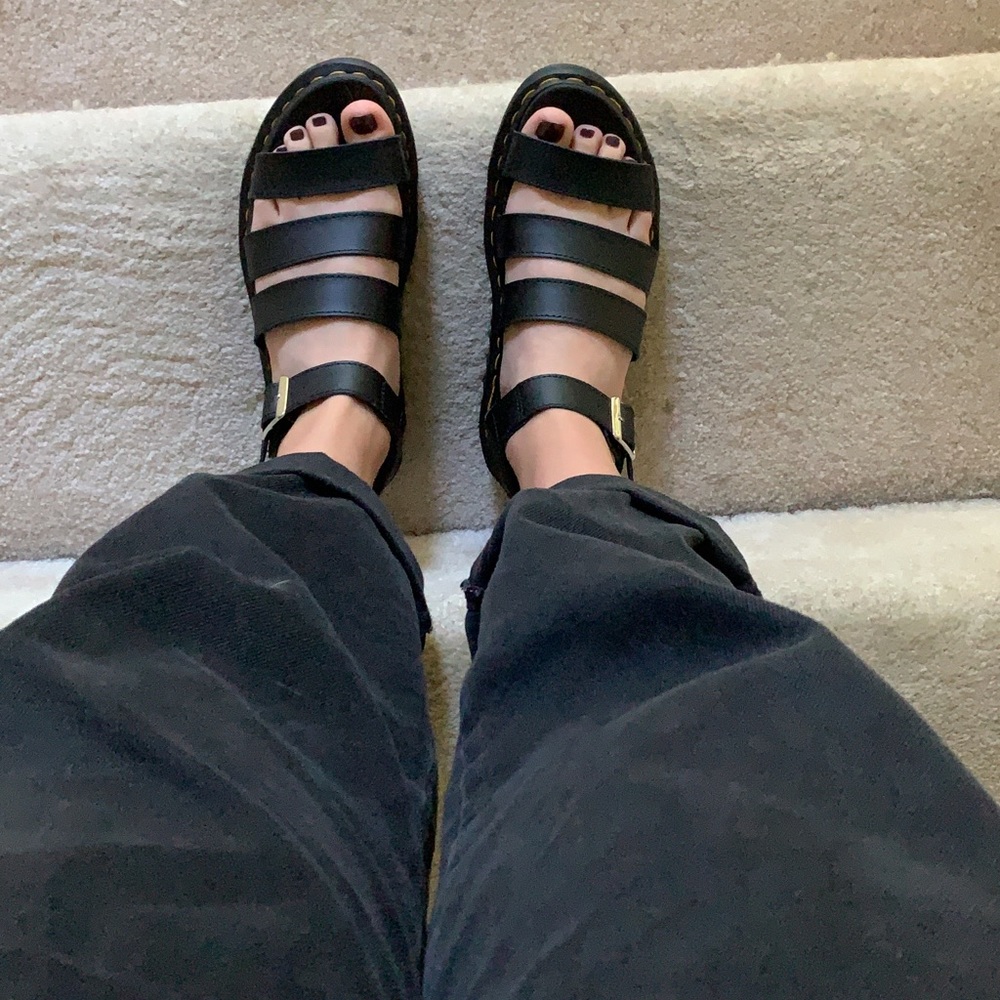 Dr. Martens Black Sandals